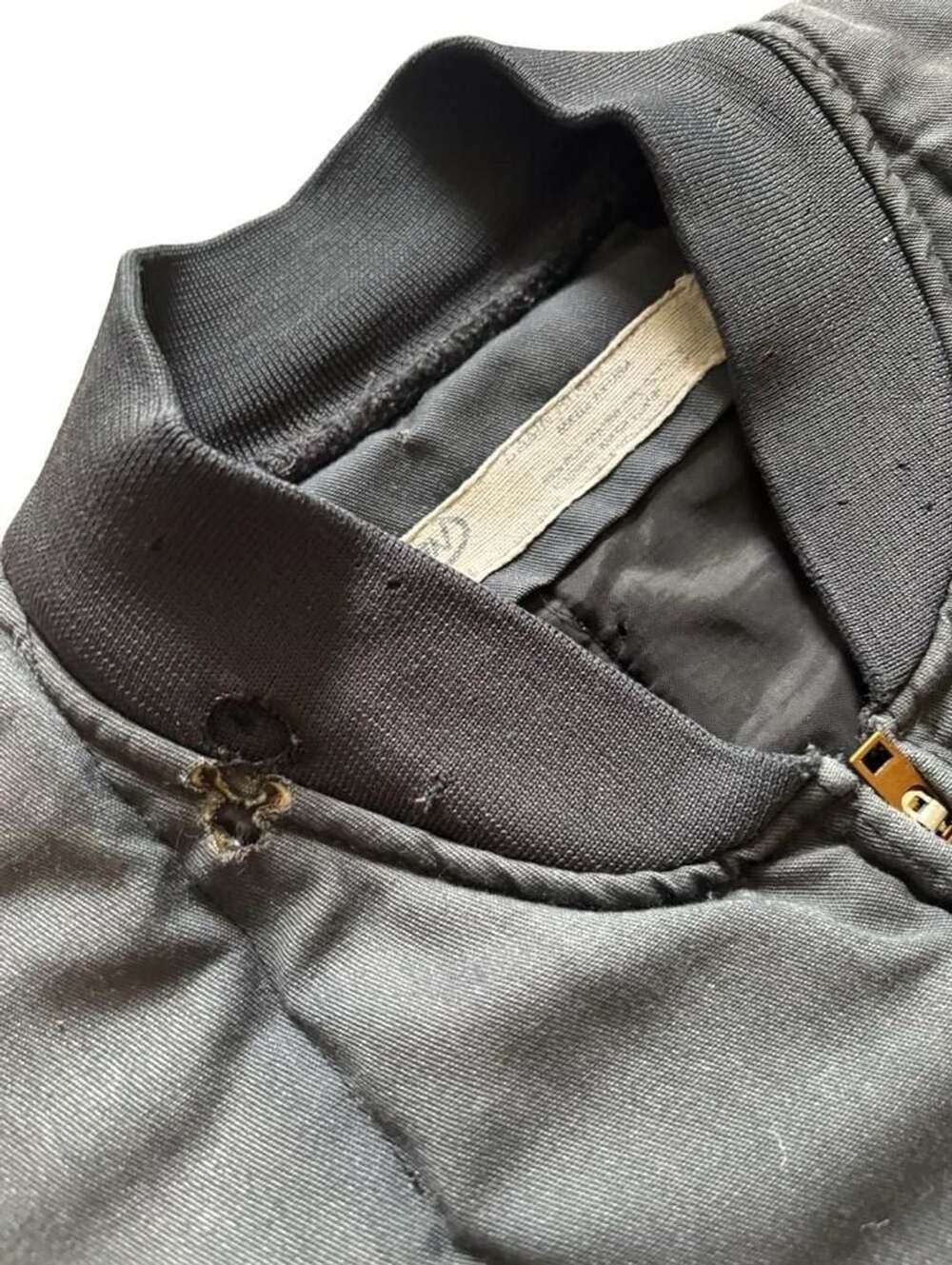 Bamin Quilted Vest Size 2XL Black Canvas Workwear Vintage